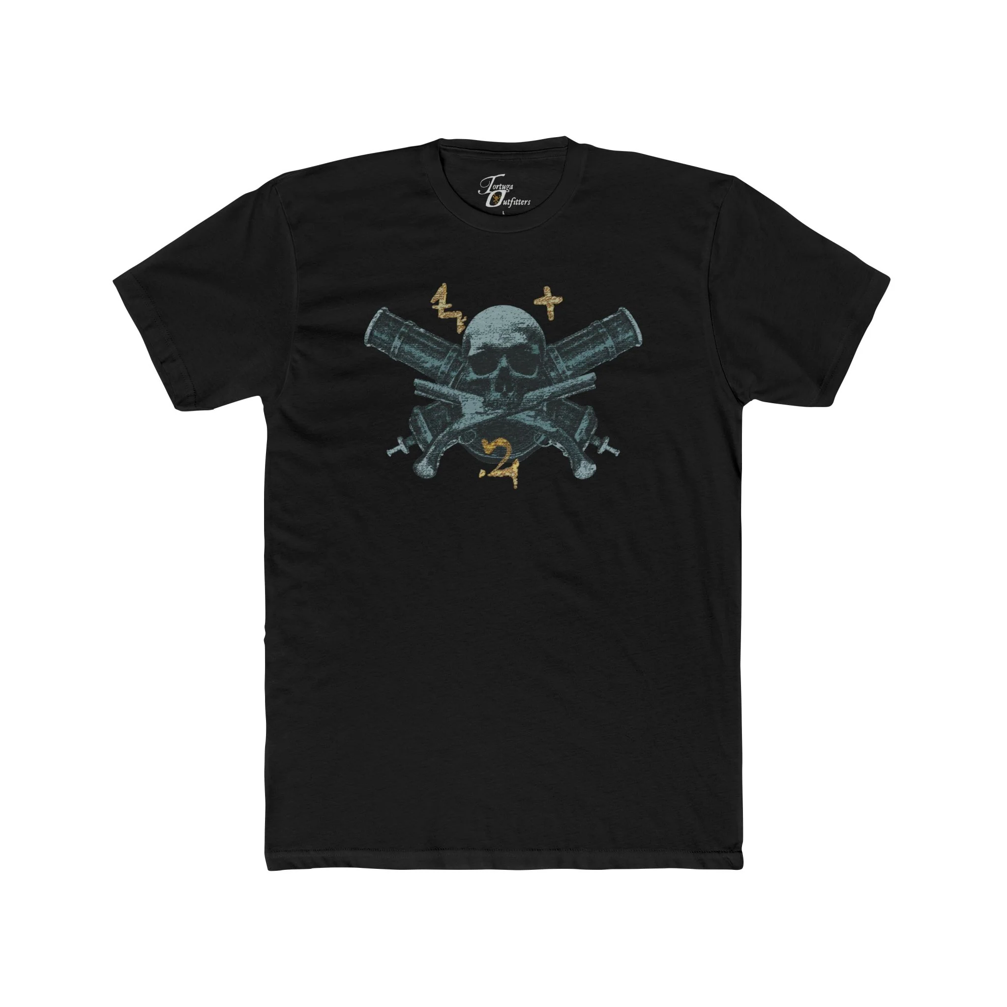 Skull and Cross Guns T-Shirt, Edgy Graphic Tee, Casual Unisex Shirt, Alternative Fashion, Gift for Rebels, Rock Style Apparel - Image 10