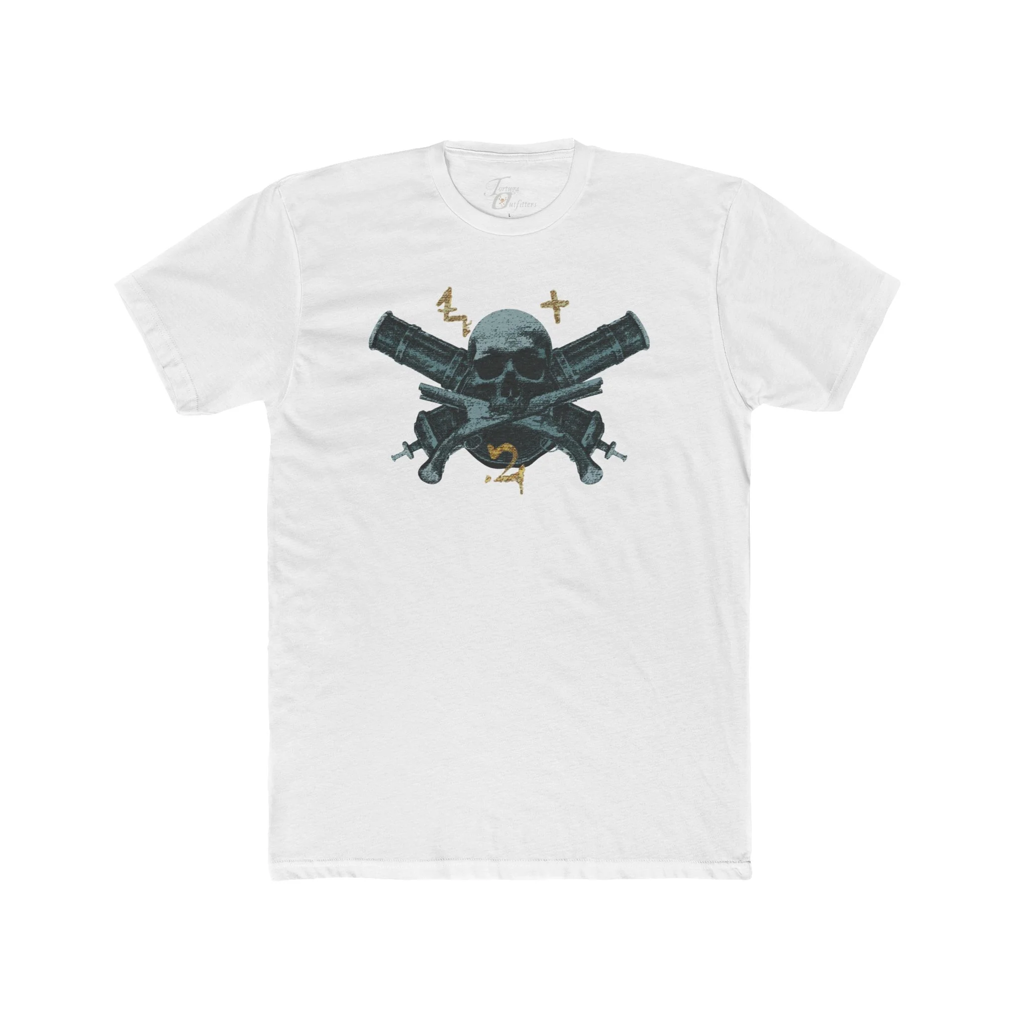 Skull and Cross Guns T-Shirt, Edgy Graphic Tee, Casual Unisex Shirt, Alternative Fashion, Gift for Rebels, Rock Style Apparel - Image 8