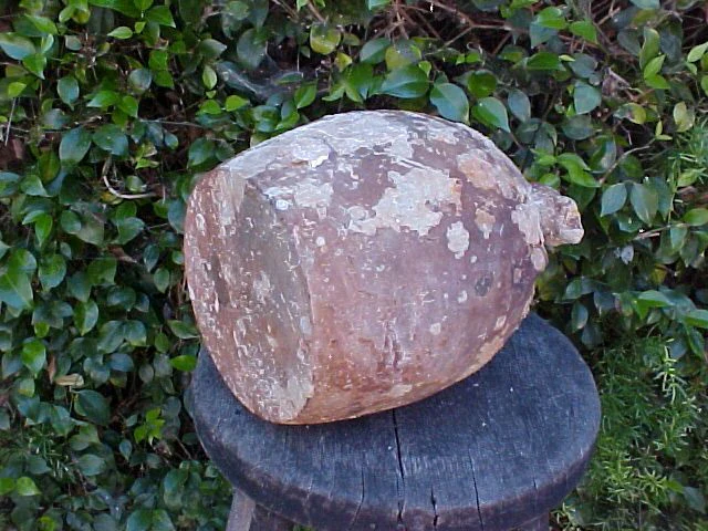 Spanish New World Artifact From A Shipwreck; Flat Bottom Pottery Olive Jar, #1513 Treasure Artifacts - Image 4