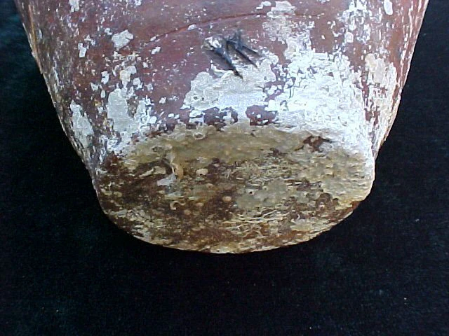 Spanish New World Artifact From A Shipwreck; Flat Bottom Pottery Olive Jar, #1587 Treasure Artifacts - Image 6