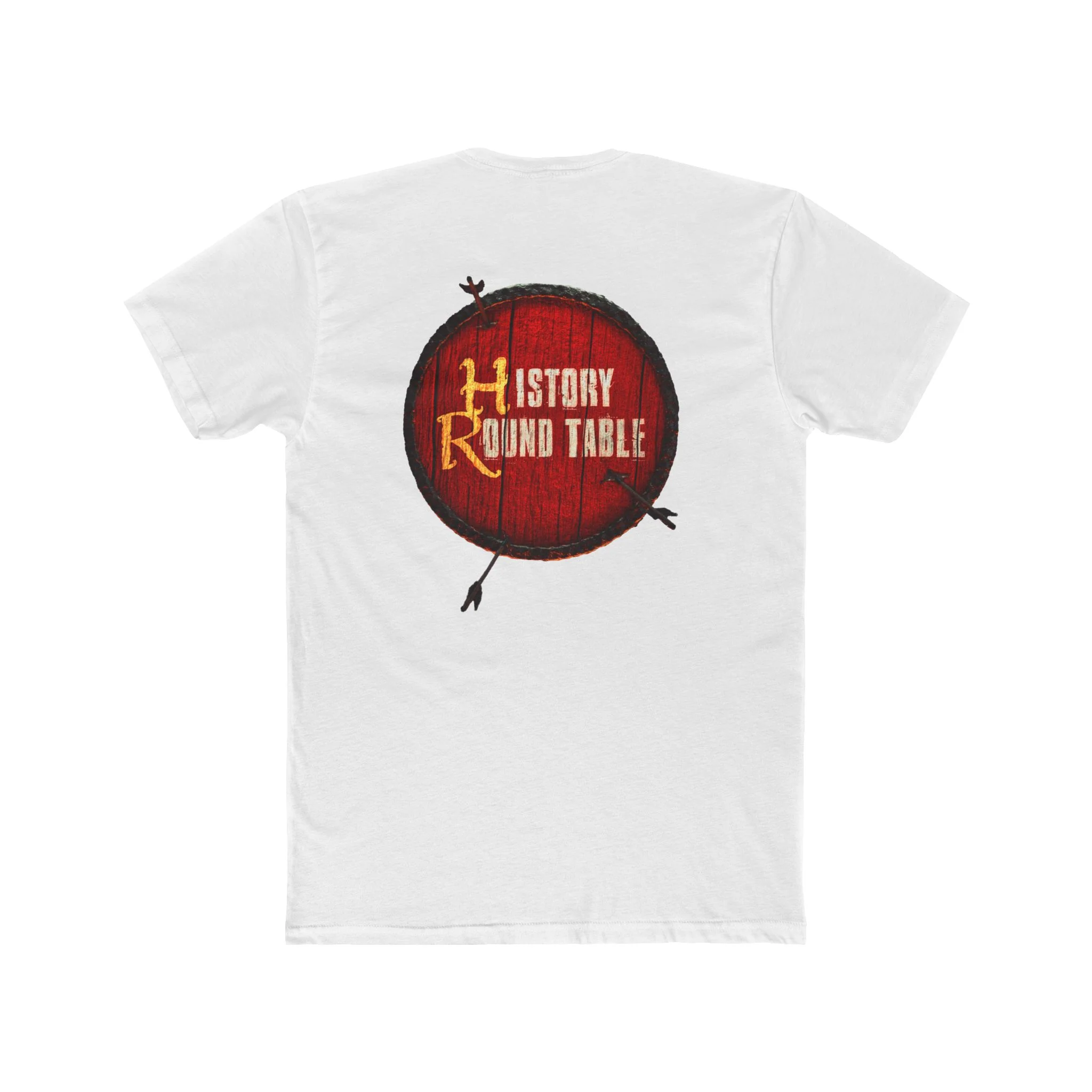 Unisex Cotton Crew Tee - History Round Table Graphic Tee - Image 3
