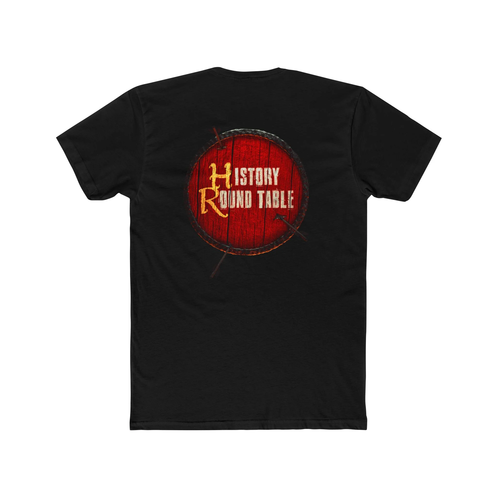 Unisex Cotton Crew Tee - History Round Table Graphic Tee - Image 5