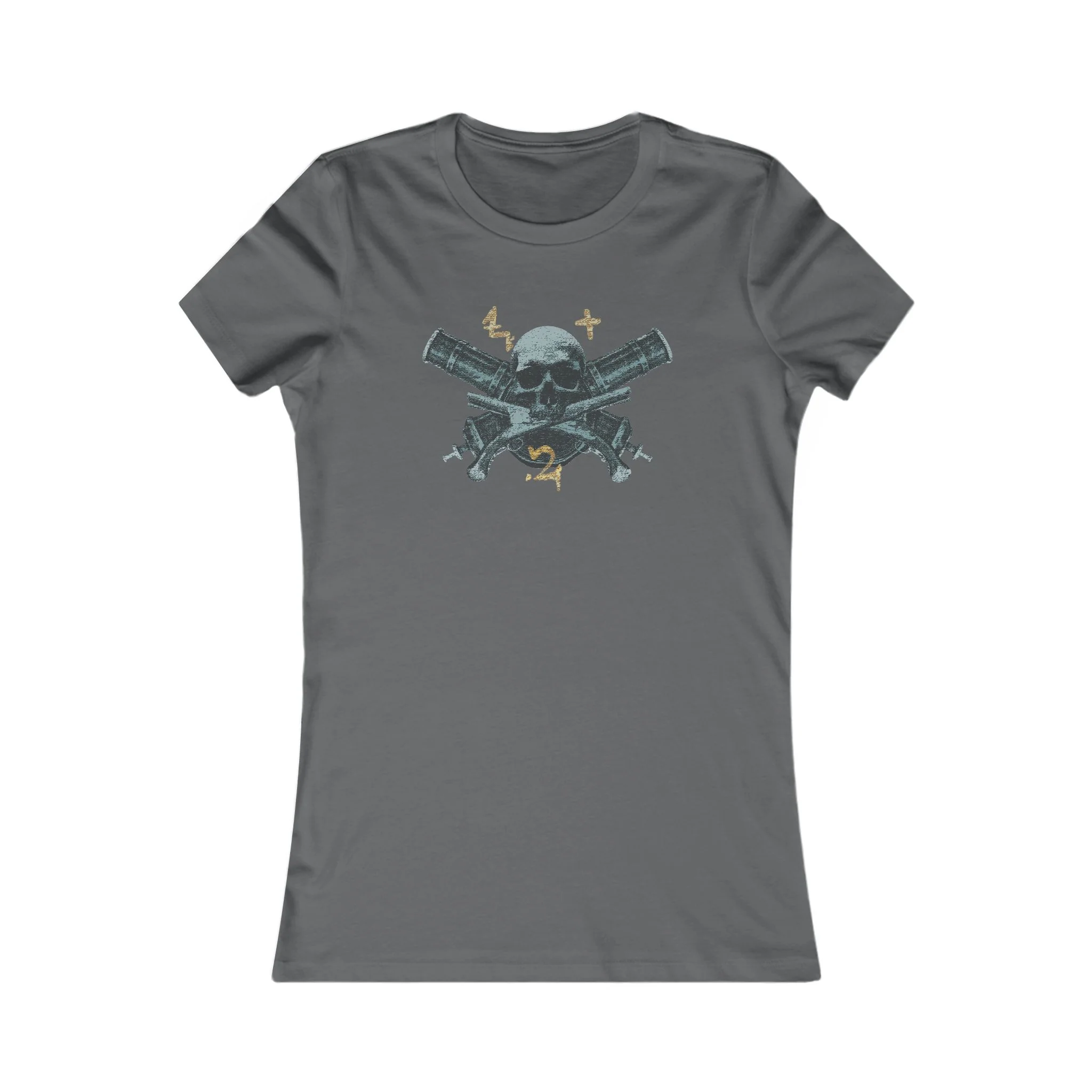 Women's Skull Crossed Wrenches Tee — Vintage Mechanic Graphic Shirt - Image 3