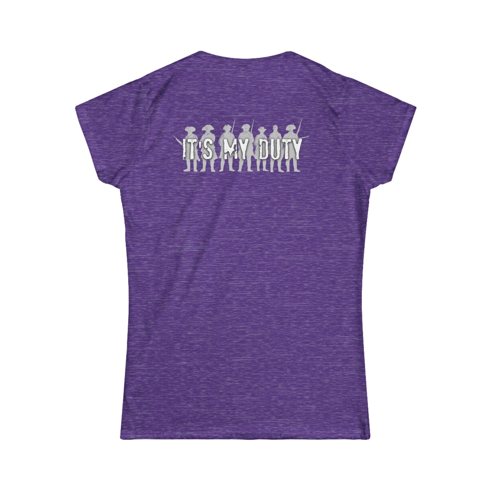 Women's Tee — 'It's My Duty' American Flag Military Tribute - Image 11