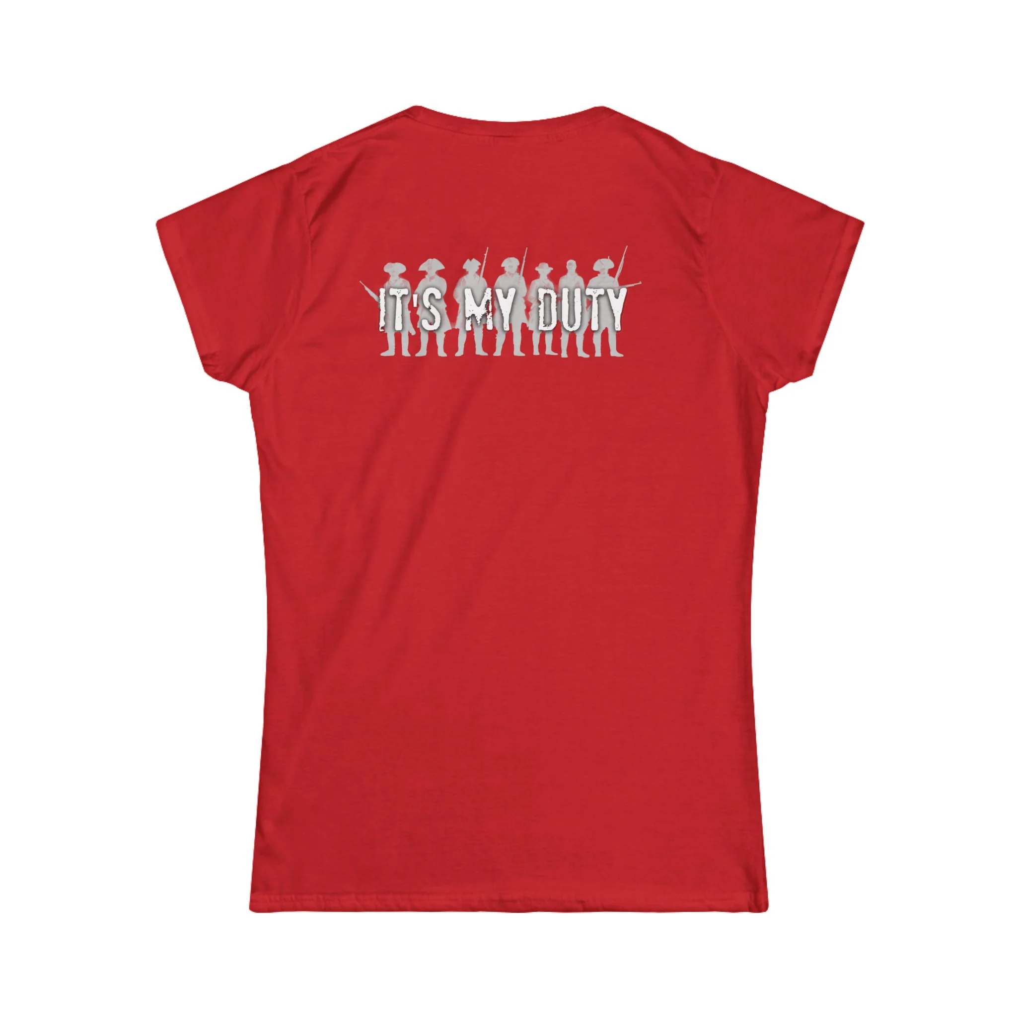 Women's Tee — 'It's My Duty' American Flag Military Tribute - Image 14