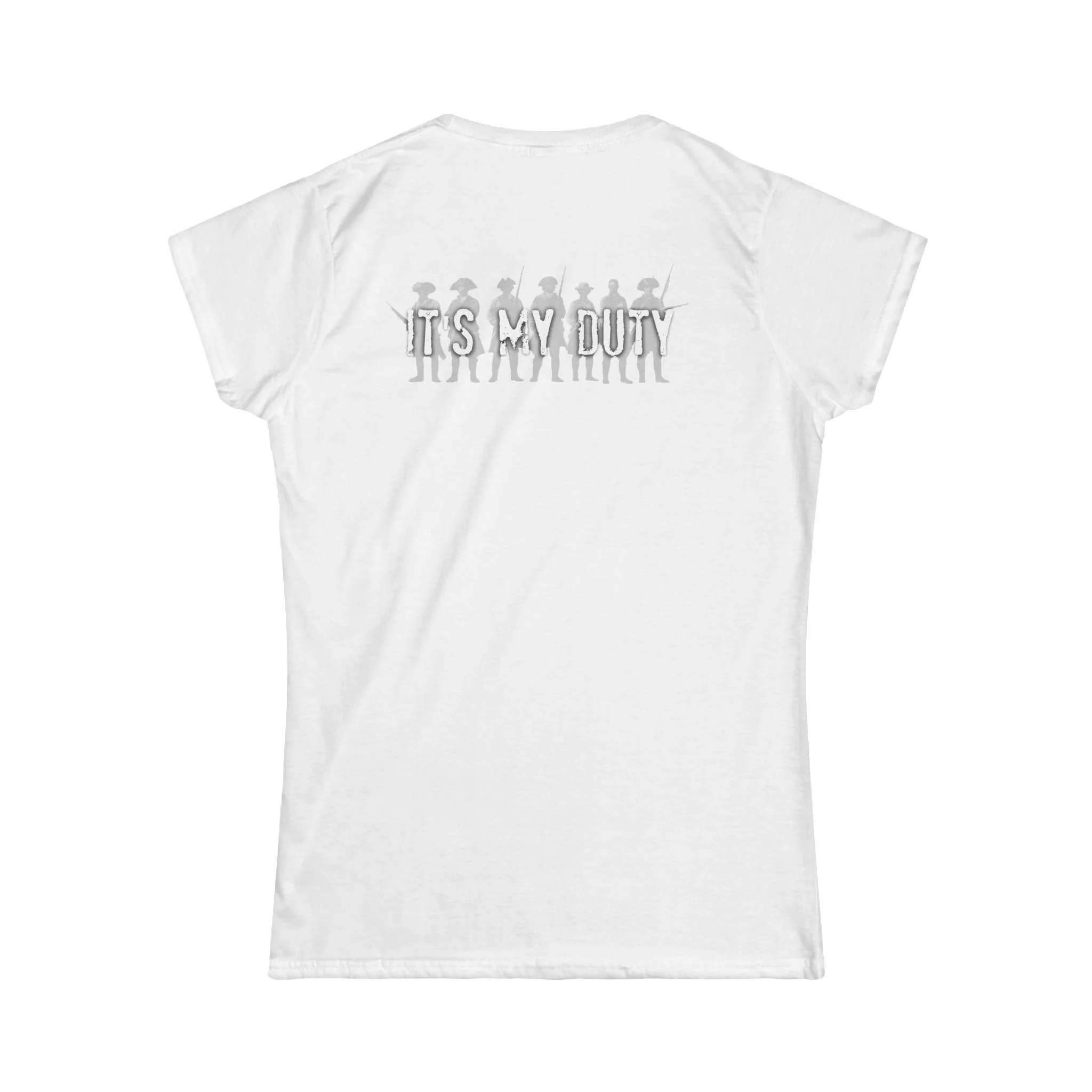 Women's Tee — 'It's My Duty' American Flag Military Tribute - Image 8